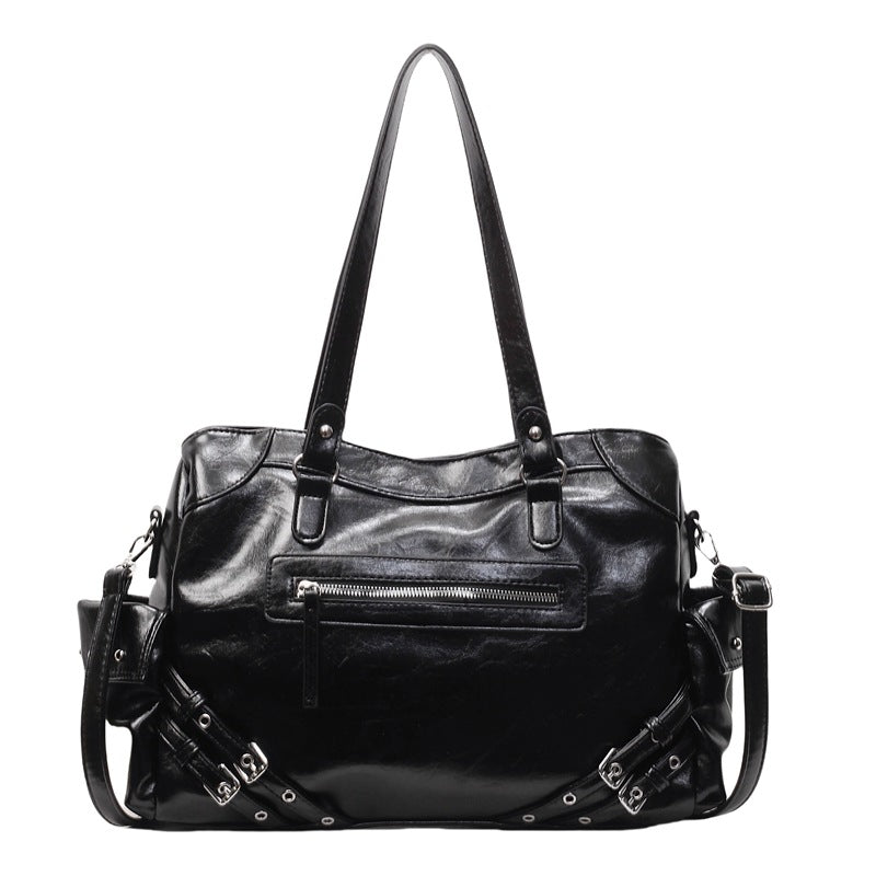 Stylish Motorcycle Tote Bag with Multiple Pockets