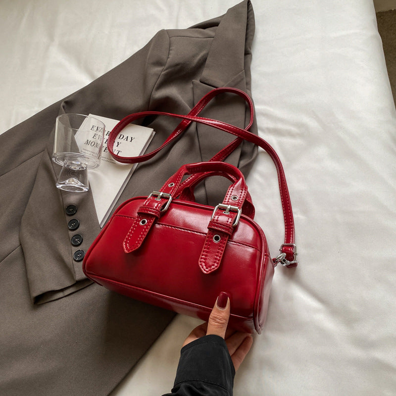 Stylish Oil Wax Women's Messenger Shoulder Bag