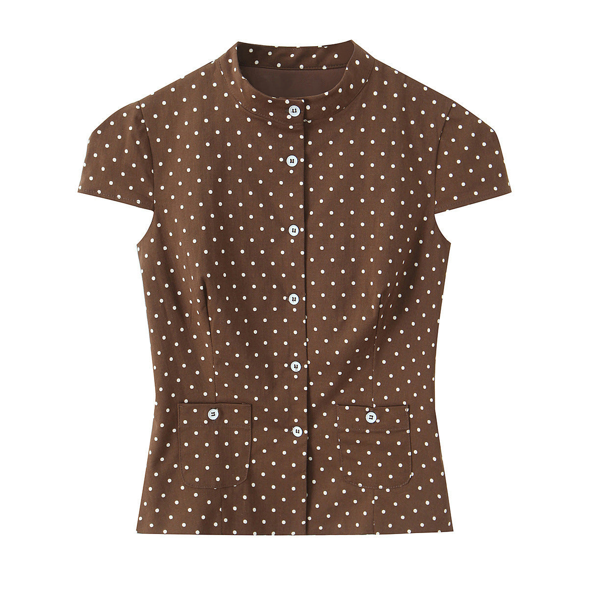 Stylish polka dot top and shorts