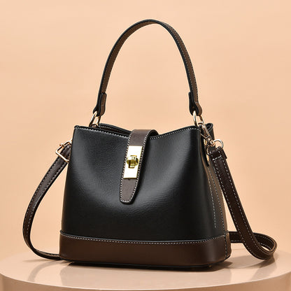 Stylish PU Bucket Handbag
