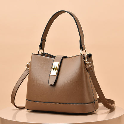 Stylish PU Bucket Handbag