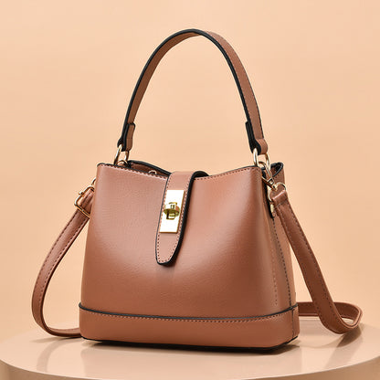 Stylish PU Bucket Handbag