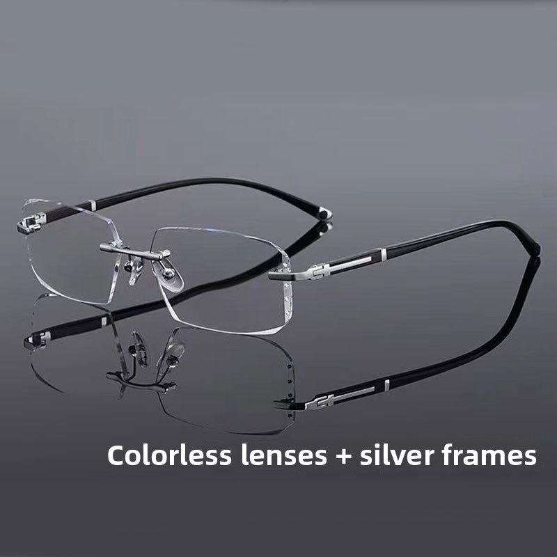 Stylish rimless glasses