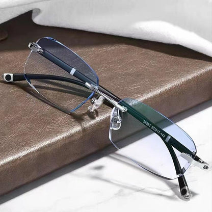 Stylish rimless glasses