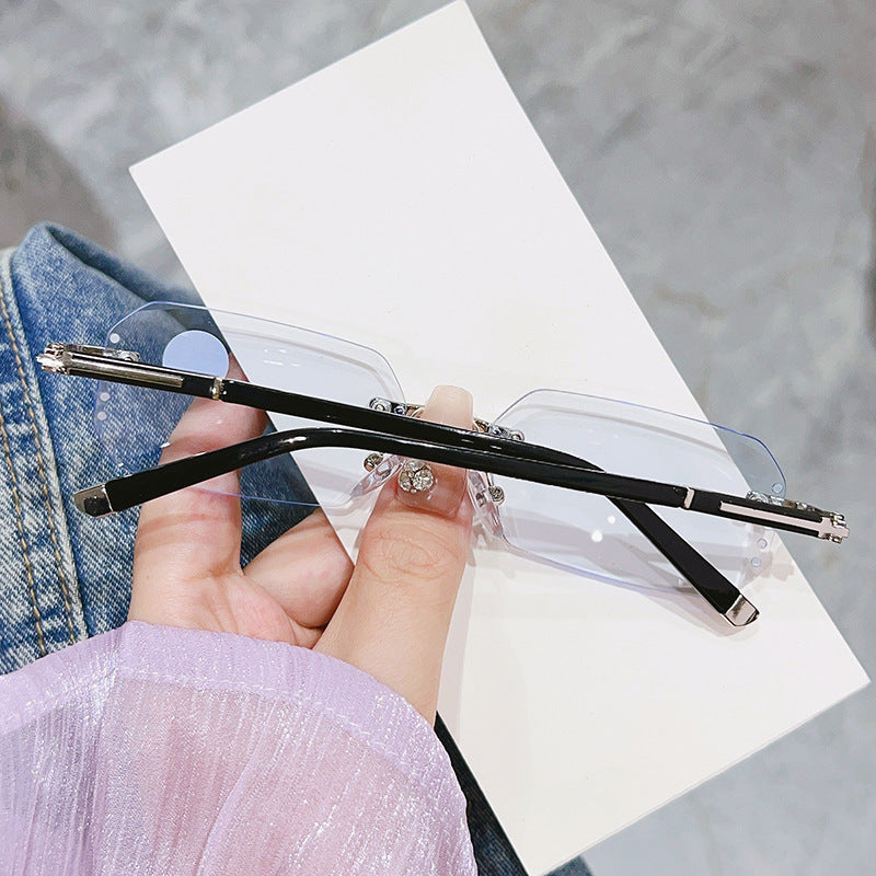 Stylish rimless glasses