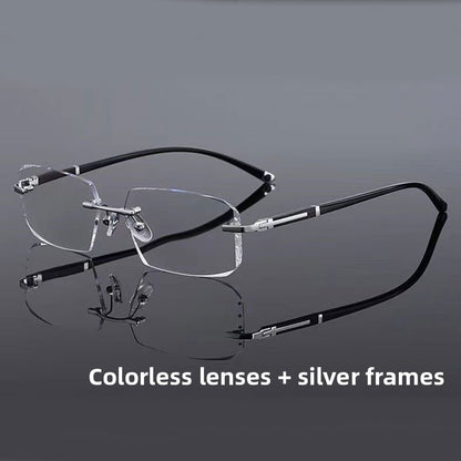 Stylish rimless glasses