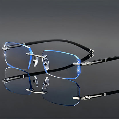 Stylish rimless glasses