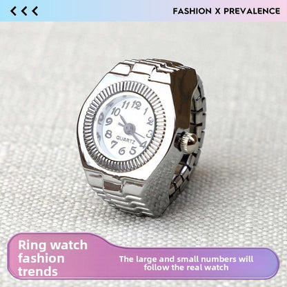 Stylish Ring Watch with Digital Display