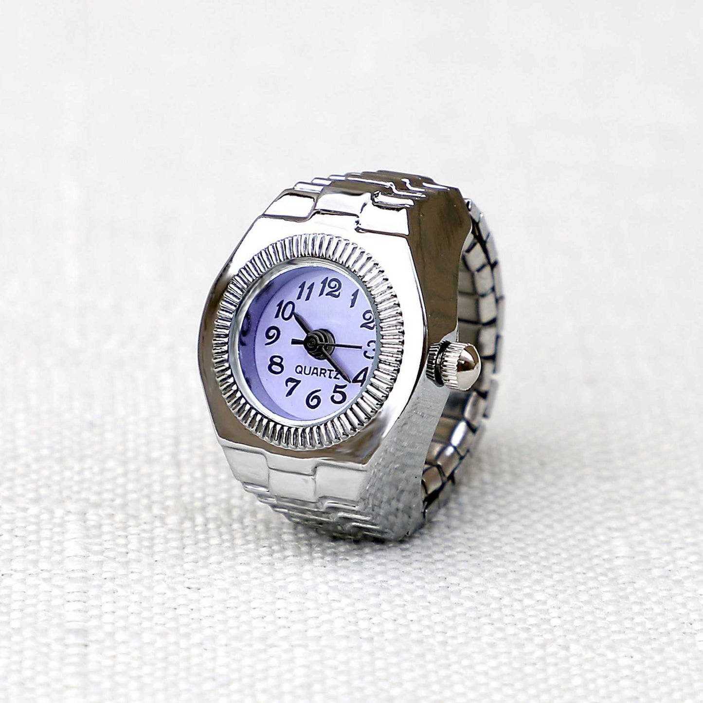 Stylish Ring Watch with Digital Display
