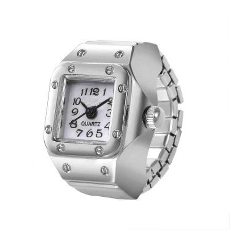 Stylish Ring Watch with Digital Display