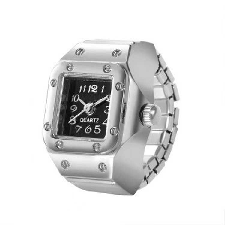 Stylish Ring Watch with Digital Display