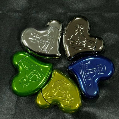 Stylish Saturn and Heart-Shaped Metal Lighter