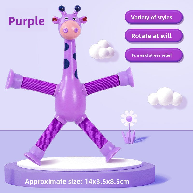 Sucker Giraffe Robot Telescopic Toy