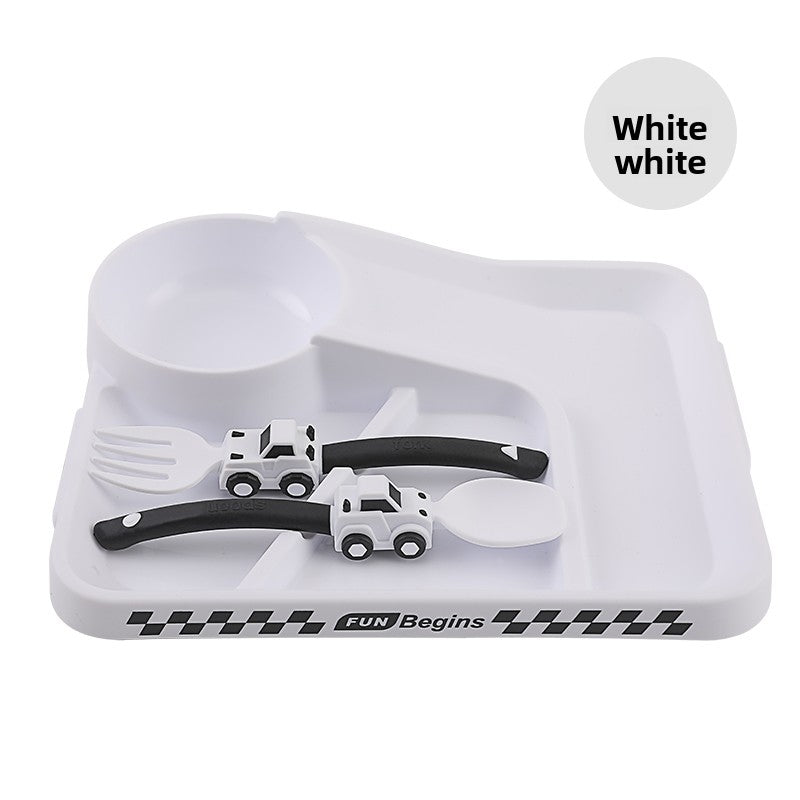 Suction Cup Baby Plate Set with Fork and Spoon