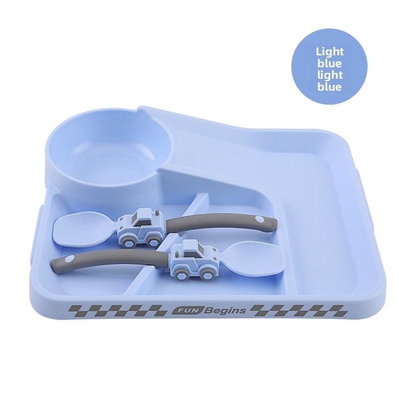 Suction Cup Baby Plate Set with Fork and Spoon