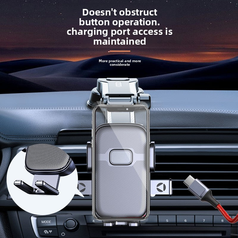 Suction Cup Car Phone Holder Multi Angle Rotating Foldable Stand