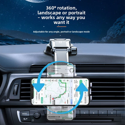 Suction Cup Car Phone Holder Multi Angle Rotating Foldable Stand