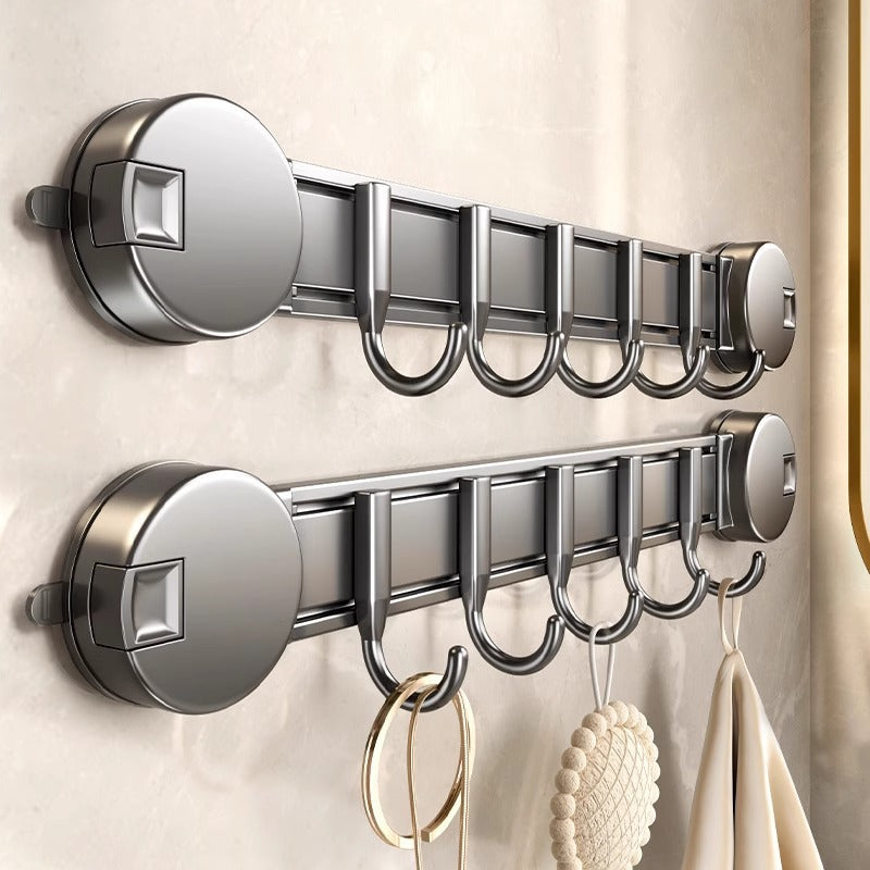Suction cup hook with strong adhesive load-bearing shelf rack
