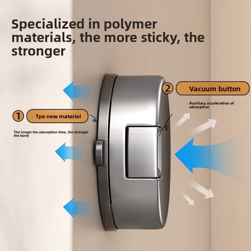 Suction cup hook with strong adhesive load-bearing shelf rack
