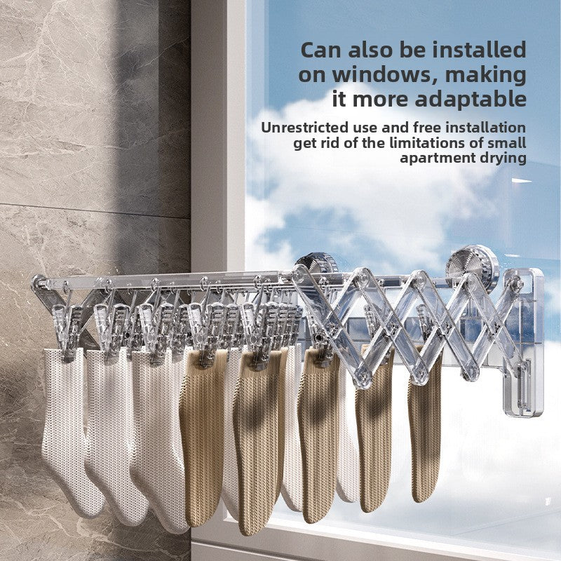 Suction cup sock rack