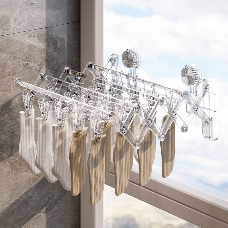 Suction cup sock rack