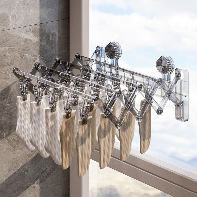 Suction cup sock rack