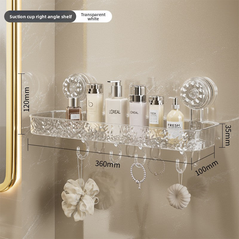 Suction Cup Storage Rack with Hooks