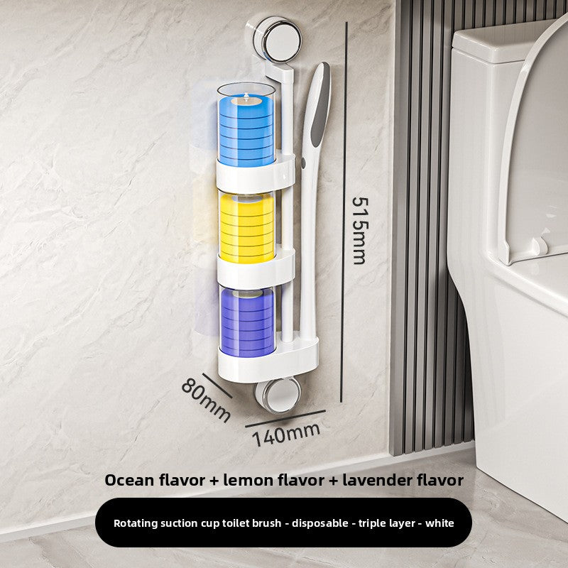 Suction Cup Toilet Brush Rack