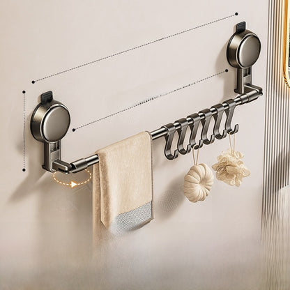 Suction Cup Towel Rack Bathroom Stainless Steel Hanger