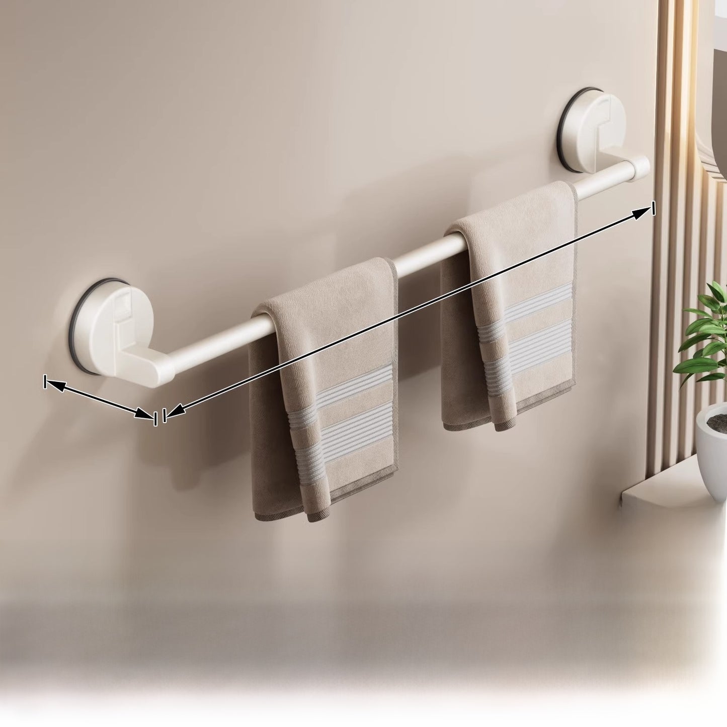 Suction Cup Towel Rack
