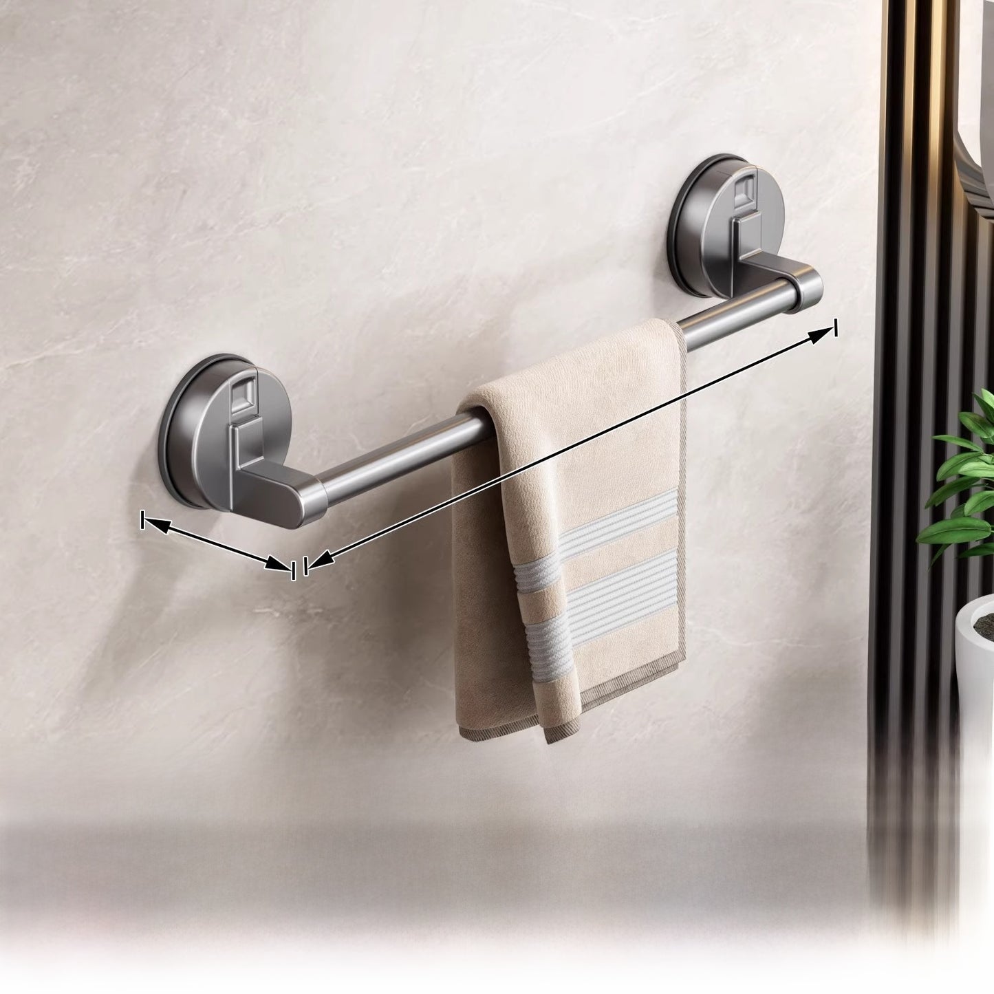 Suction Cup Towel Rack