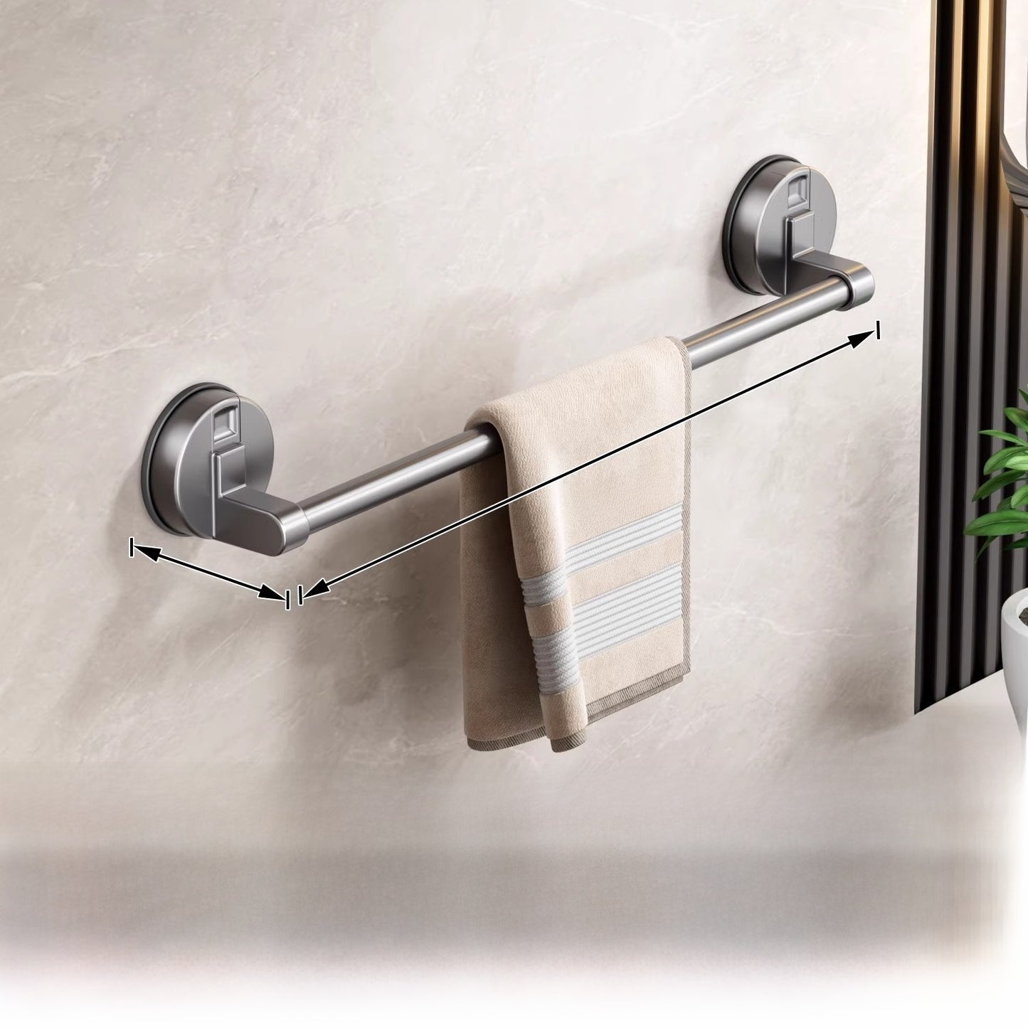 Suction Cup Towel Rack