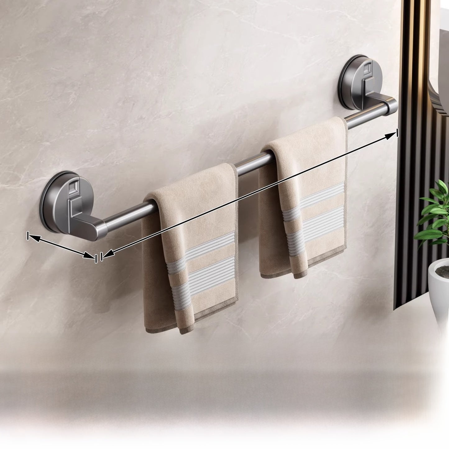 Suction Cup Towel Rack
