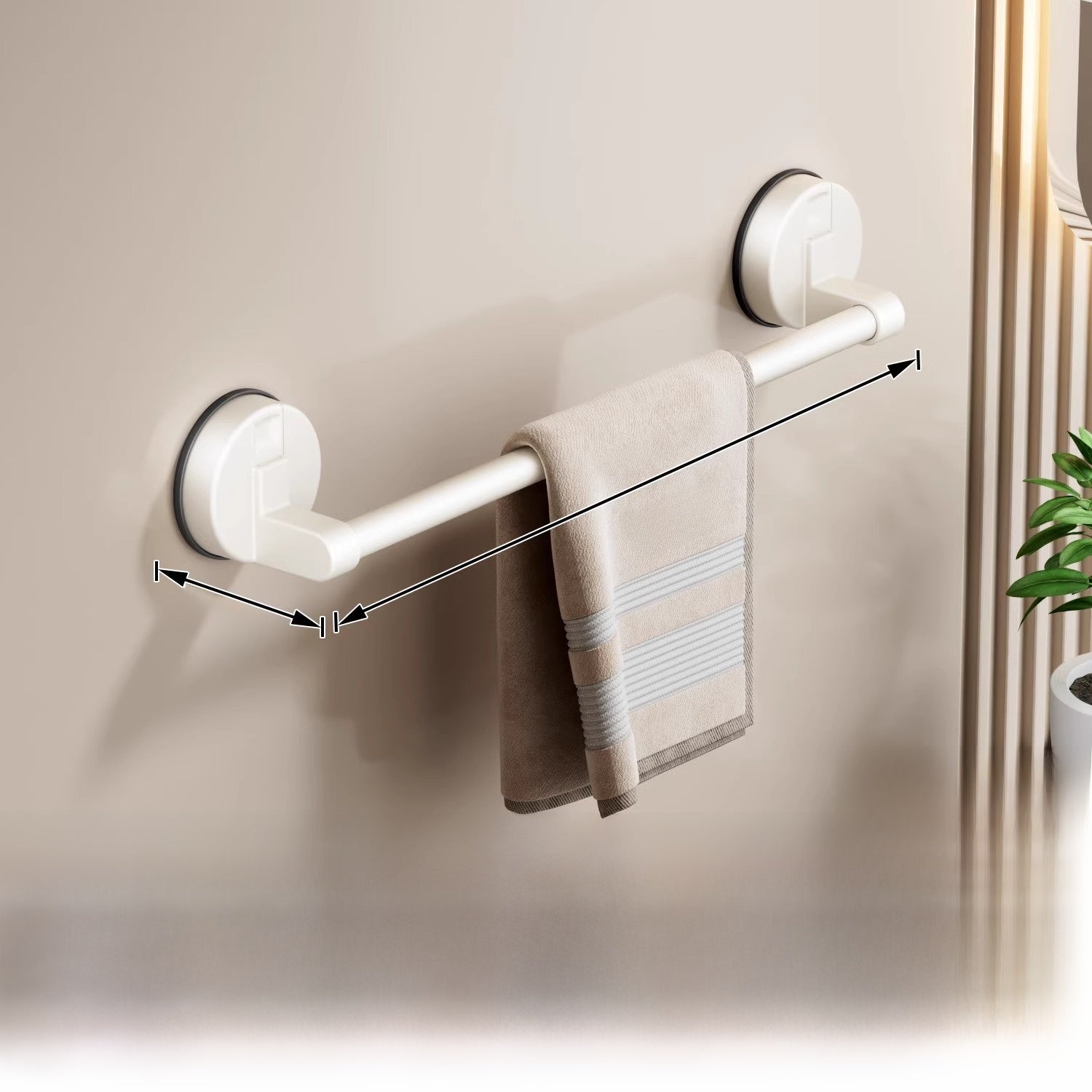 Suction Cup Towel Rack
