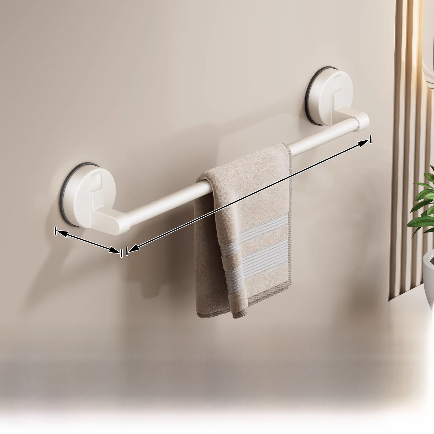 Suction Cup Towel Rack