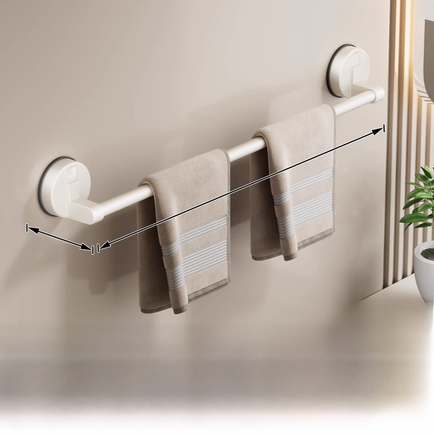 Suction Cup Towel Rack