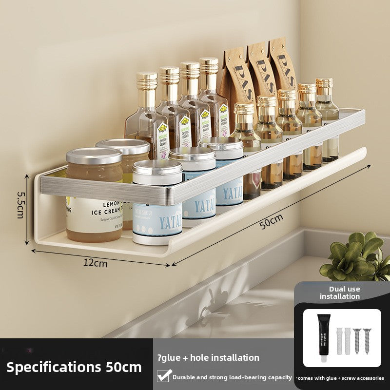 Suction cup wall-mounted seasoning rack