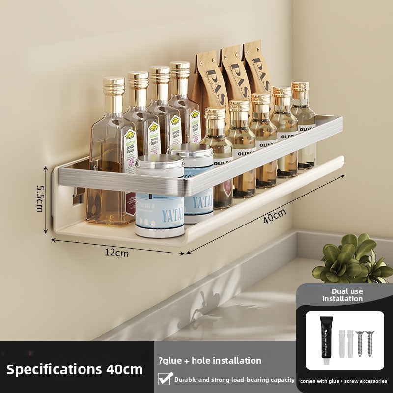 Suction cup wall-mounted seasoning rack