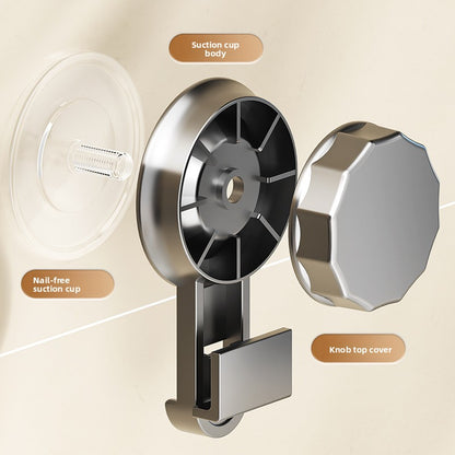 Suction cup wall-mounted storage rack