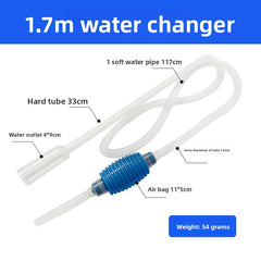 1.7m water change pipe blue