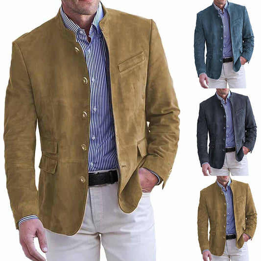 Suede blazer