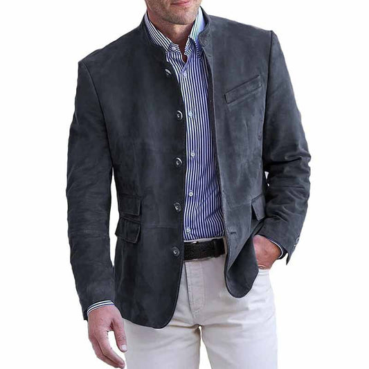Suede blazer