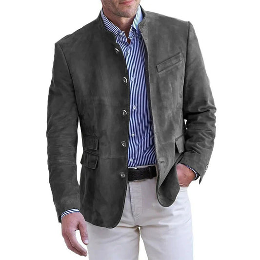 Suede blazer