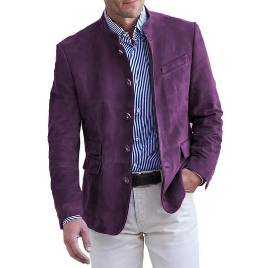 Suede blazer