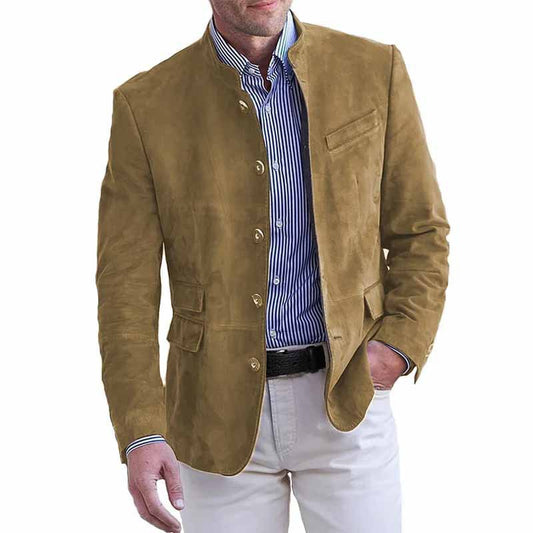 Suede blazer