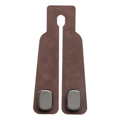 Suede car metal hook