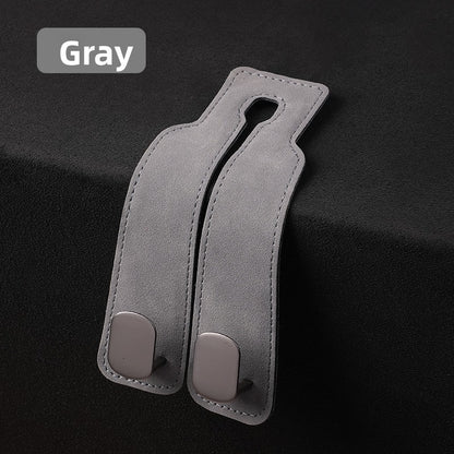 Suede car metal hook