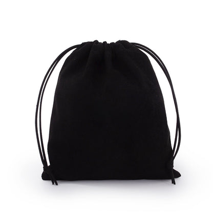 Suede drawstring pouch