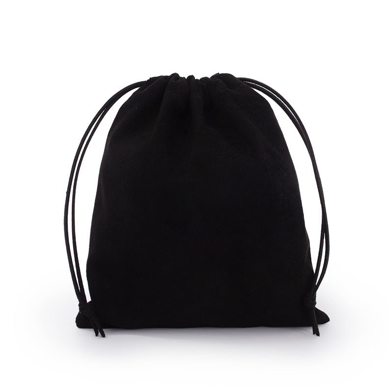 Suede drawstring pouch