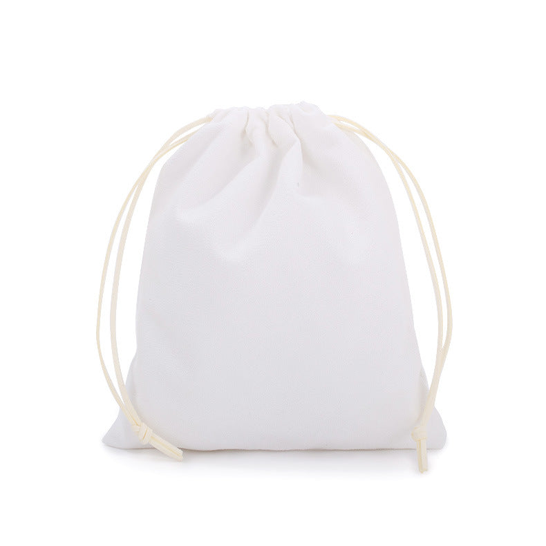 Suede drawstring pouch